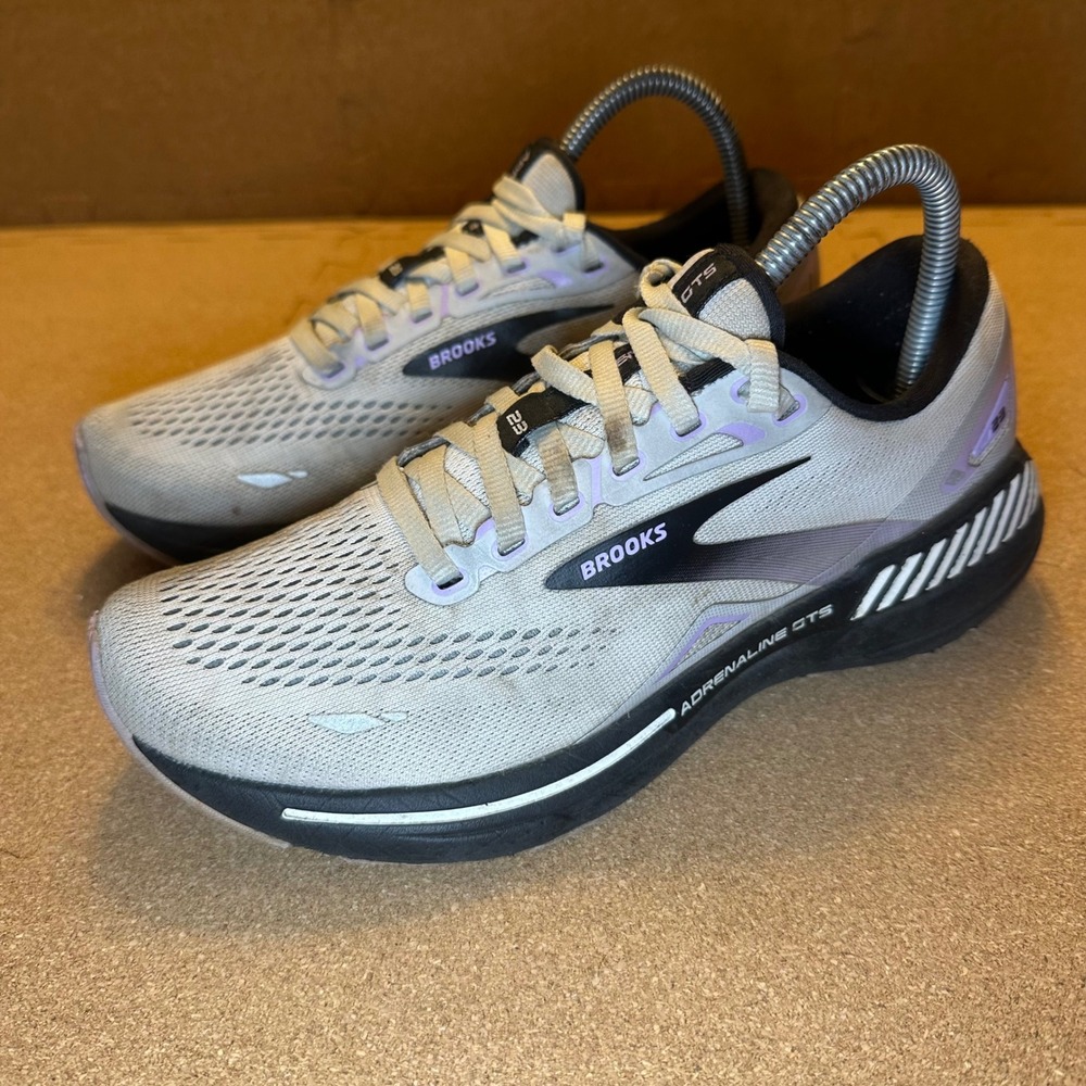 Brooks Adrenaline GTS 23 Womens Running Shoes Grey Purple 1203811B039 Size 7.5 - Picture 3 of 10